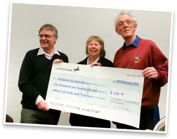 Charity cheque presented